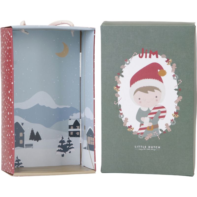 Poupée souple elfe de Noël Jim (35 cm) Little Dutch Packaging 9