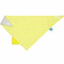 Bavoir bandana avec élément de dentition Zigzag jaune  par Lässig 