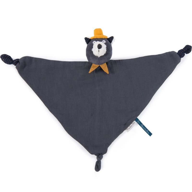 Doudou plat Alphonse le chat Les Moustaches Moulin Roty