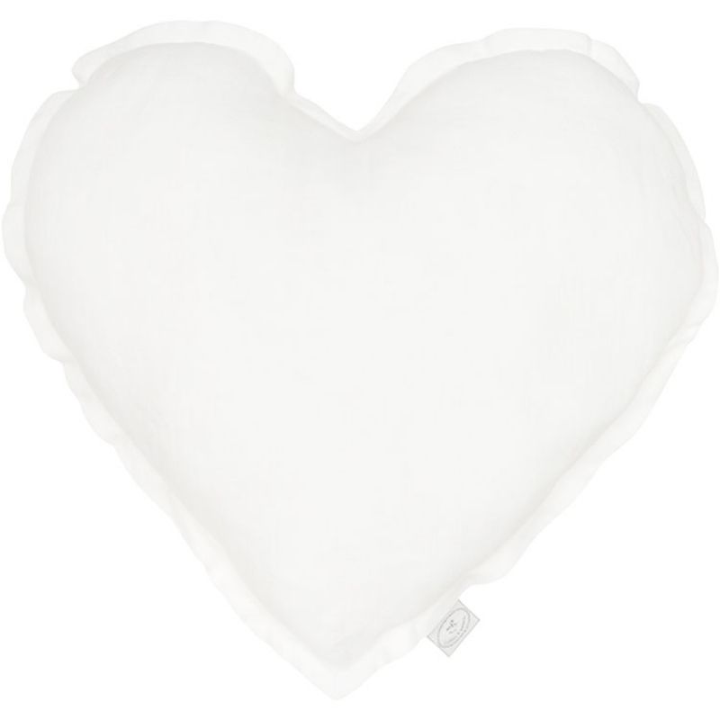 Coussin coeur blanc (40 cm) Cotton&Sweets