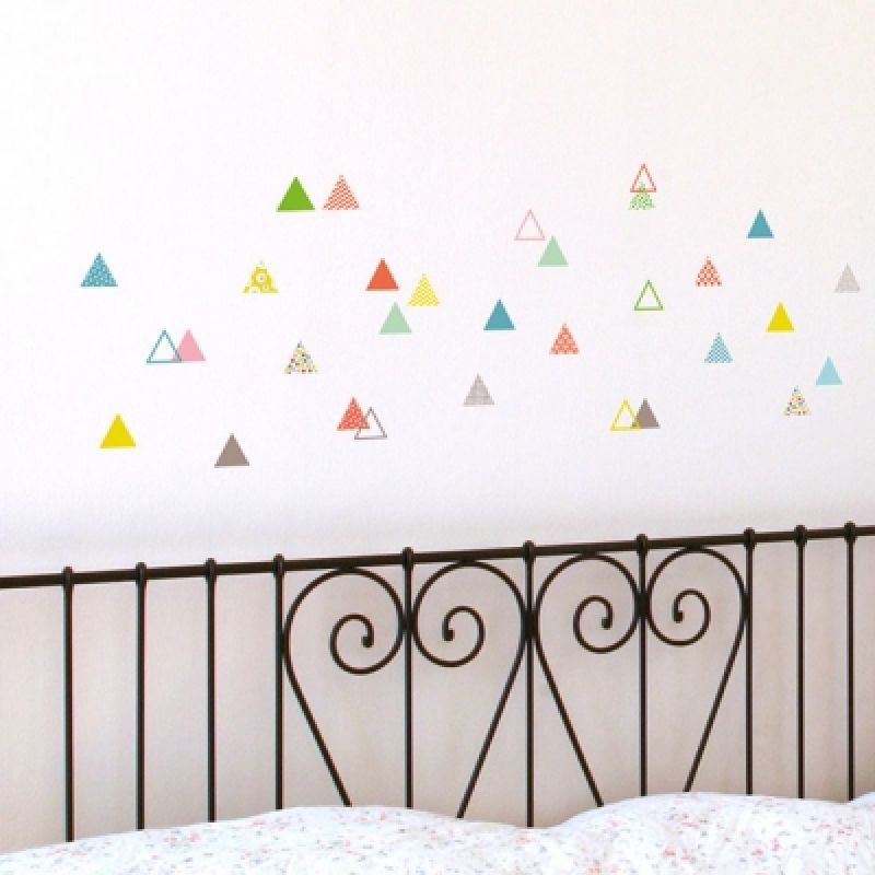 Stickers muraux 45 petits triangles Série-Golo
