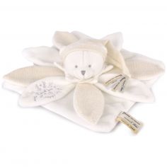 Doudou plat pétales Ours Blanc (25 cm) - Doudou et Compagnie