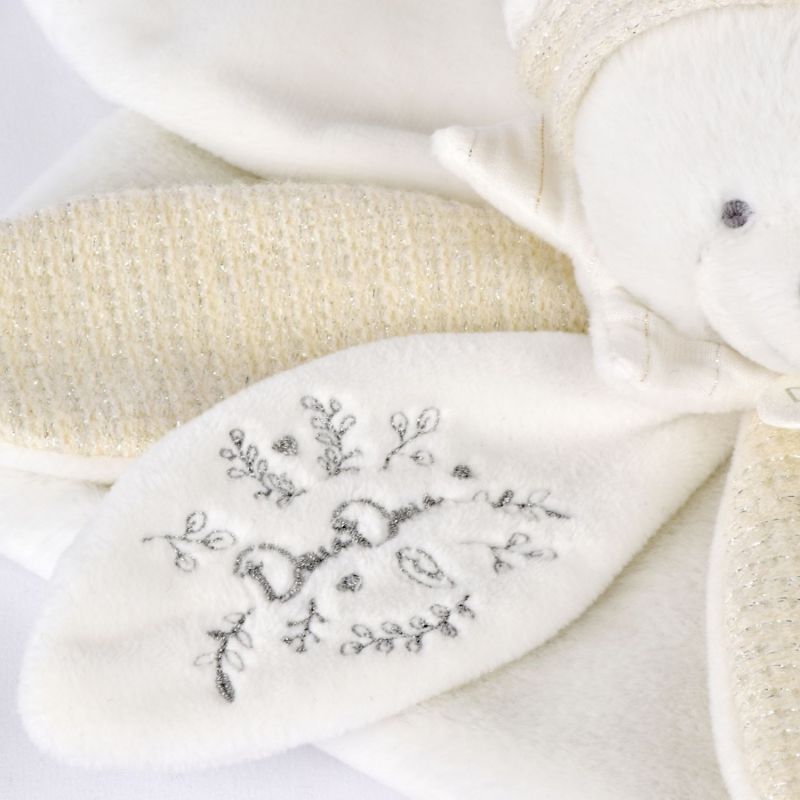 Doudou plat pétales Ours Blanc (25 cm) Doudou et Compagnie Ambiance 5
