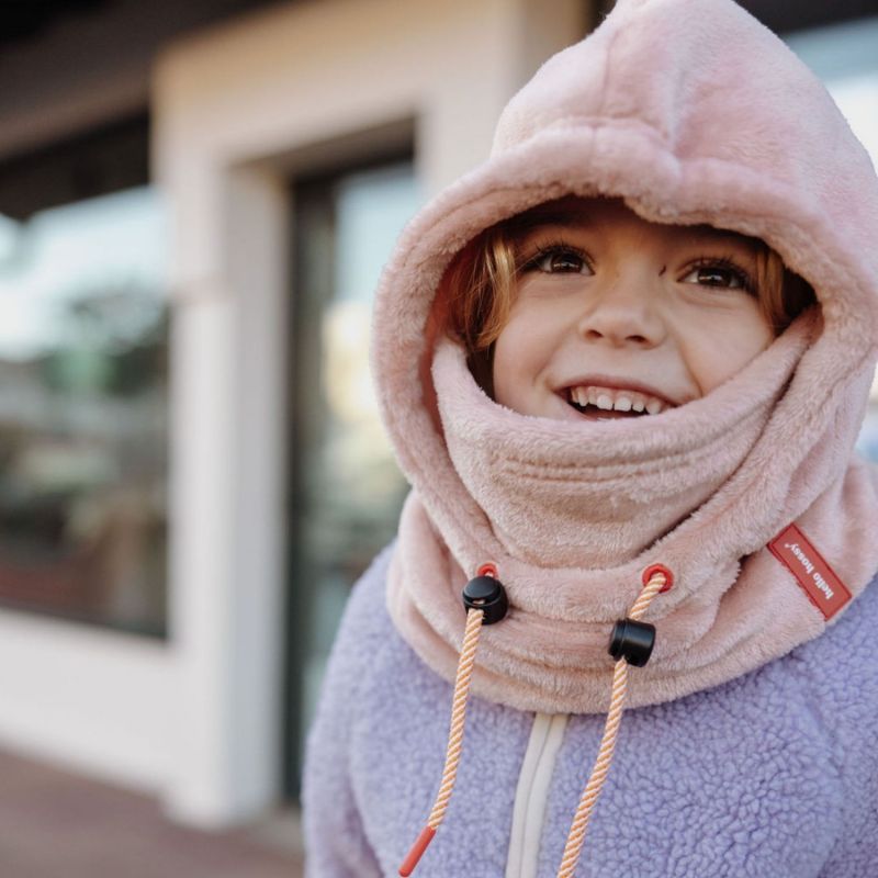 Cagoule polaire Warmy Pink (2-5 ans) Hello Hossy Ambiance 4