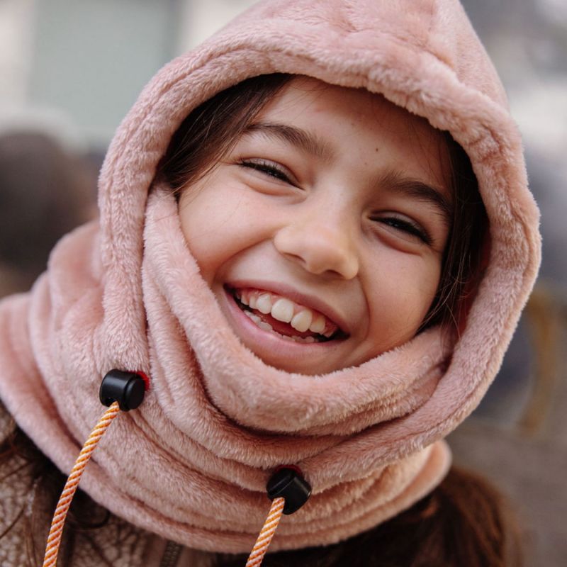 Cagoule polaire Warmy Pink (2-5 ans) Hello Hossy Ambiance 6