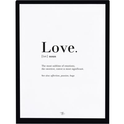 Affiche encadrée Love (30 x 40 cm)  par Lilipinso