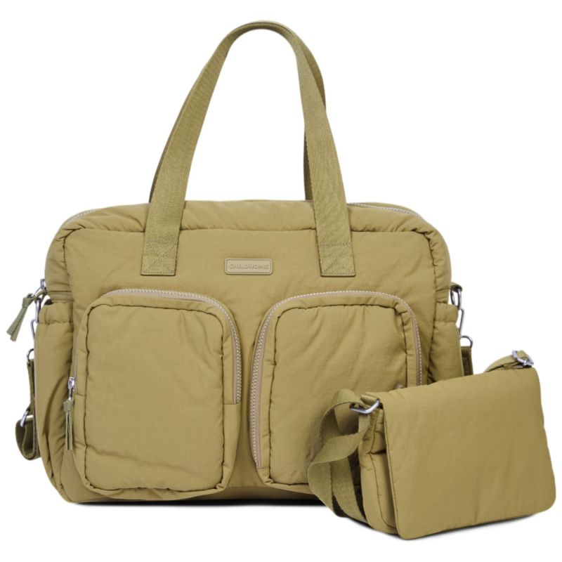 Sac à langer et pochette Mellow kaki Childhome Produit 1