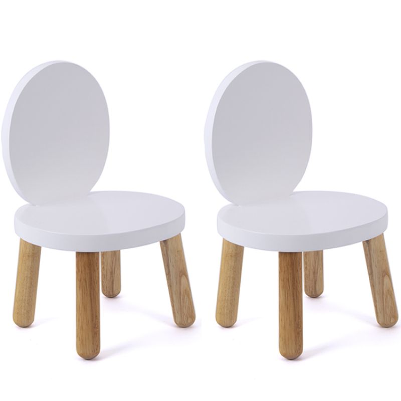 Lot de 2 petites chaises Ovaline blanches Pioupiou et Merveilles Produit 1 grande taille