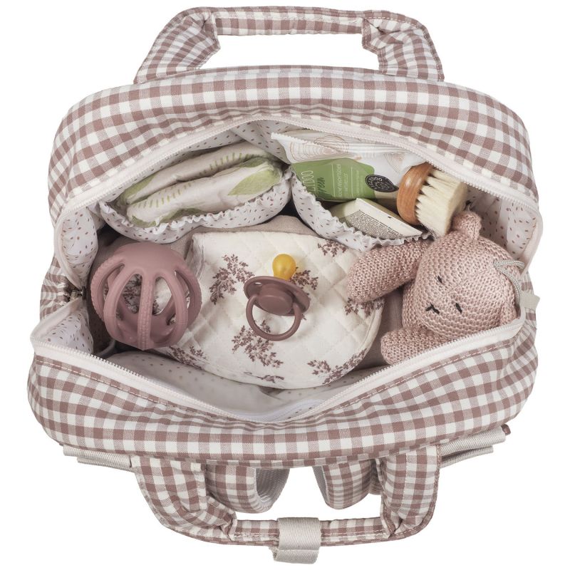 Sac à dos à langer Praliné Vichy Moka Walking Mum Produit 7