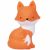 Variation Orange, blanc du produit Petite veilleuse Renard (15 cm) de la marque A Little Lovely Company