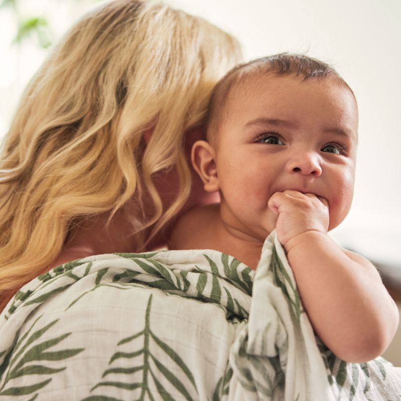 Lot de 4 langes Nature vert cendre (70 x 70 cm) Jollein Produit 5