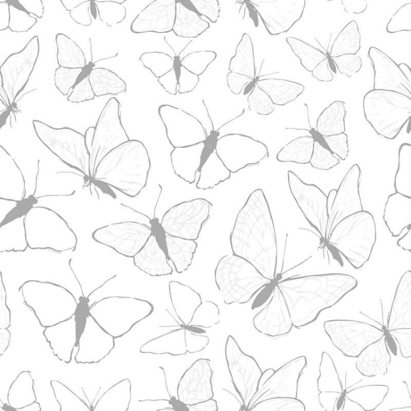 Papier peint papillon Butterflies Blue (50 cm x 10 m) Lilipinso