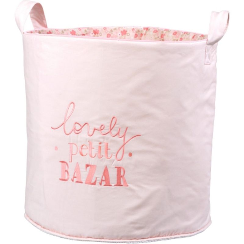 Sac à jouets en coton bio Mila (40 x 45 cm) Little Crevette