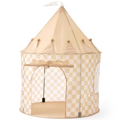 Tente de jeu à carreaux beige - Reconditionné Kid's Concept