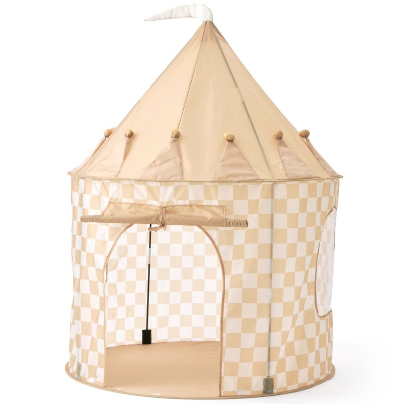 Tente de jeu à carreaux beige - Reconditionné Kid's Concept Produit 1
