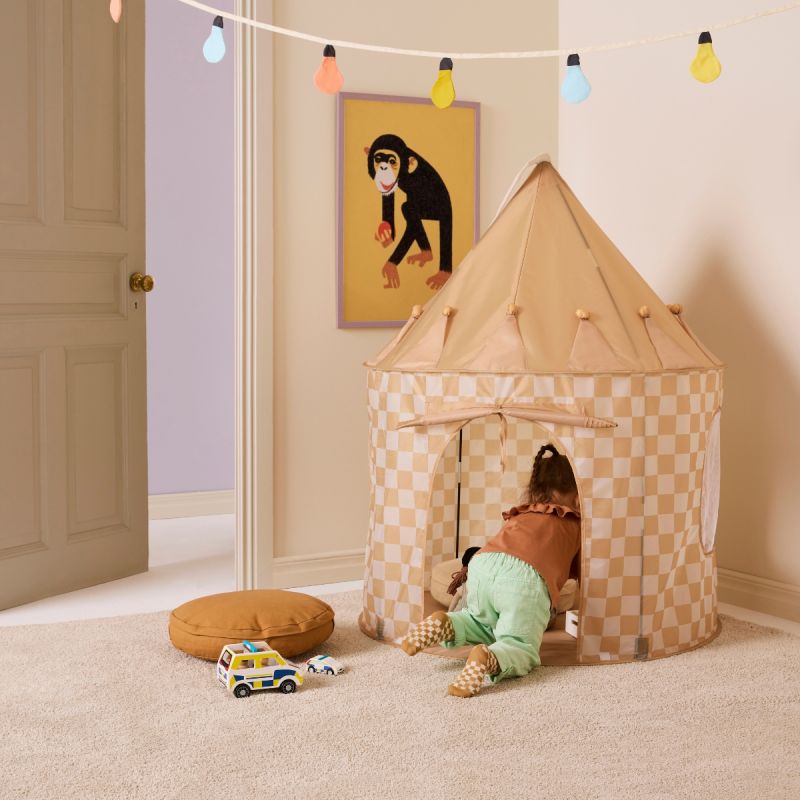 Tente de jeu à carreaux beige - Reconditionné Kid's Concept Produit 4