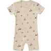Pyjama léger en coton bio Rabbit sandshell (0-3 mois : 50 à 60 cm) - Fresk