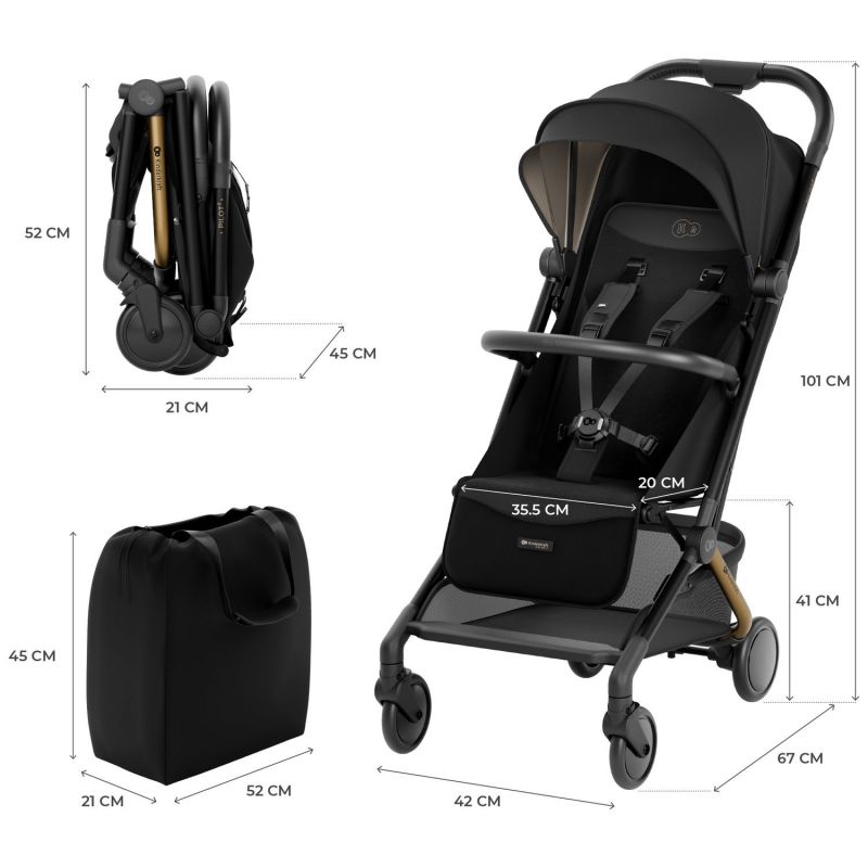 Poussette cabine Pilot 2 Midnight Black Kinderkraft Produit 9