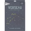 Affiche signe astrologique Verseau (21,4 x 32,5 cm)  par Milestone
