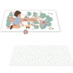 Tapis de jeu réversible 2 en 1 EEVAA Treehouse (120 x 180 cm) - Play&Go
