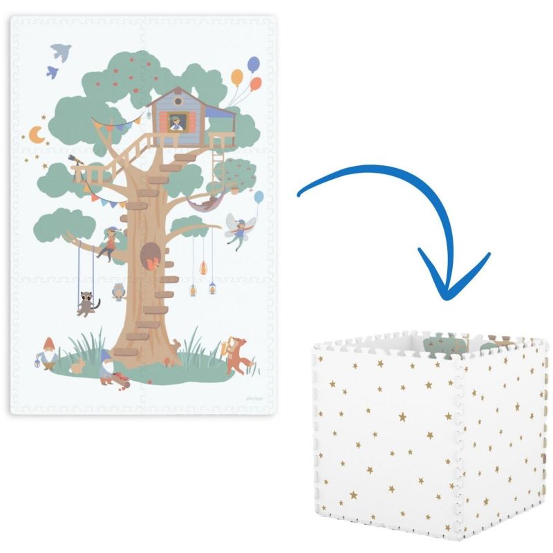Tapis puzzle 3 en 1 Tiloo Treehouse (120 x 180 cm) Play&Go Produit 1