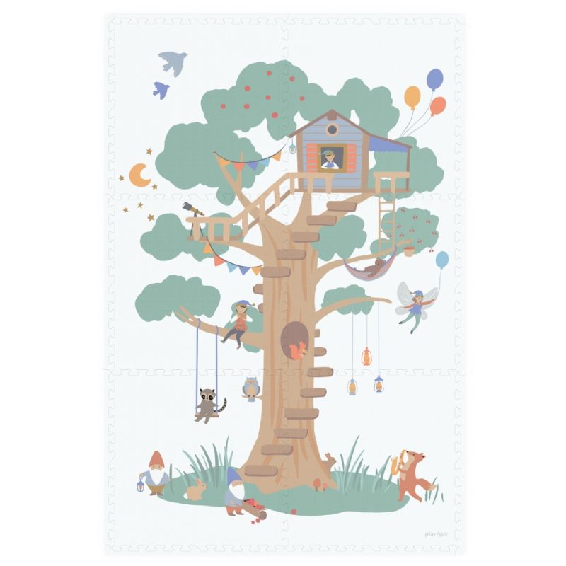 Tapis de jeu réversible 2 en 1 Tiloo Treehouse (120 x 180 cm) Play&Go Produit 4