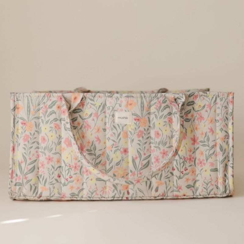 Panier à couches Pastel Blooms Mushie Ambiance 4