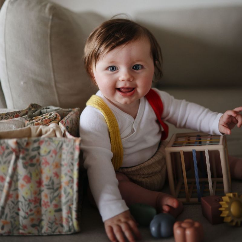 Panier à couches Pastel Blooms Mushie Ambiance 5