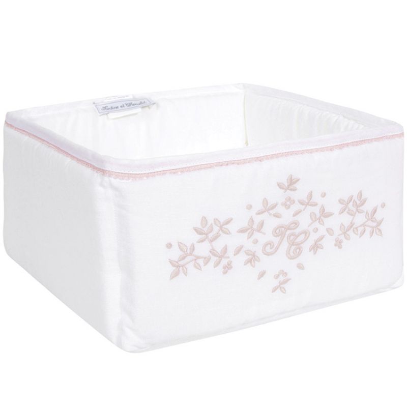 Panier de toilette Feuille de lin (25 x 25 cm) Tartine et Chocolat