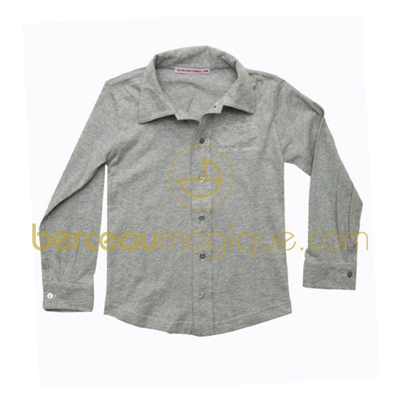 Chemise Peter manches longues bio voiture 