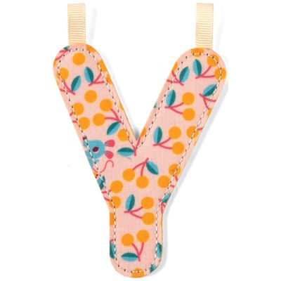 Lettre phosphorescente en tissu à suspendre Y