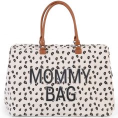 Sac à langer à anses Mommy bag large Canvas leopard