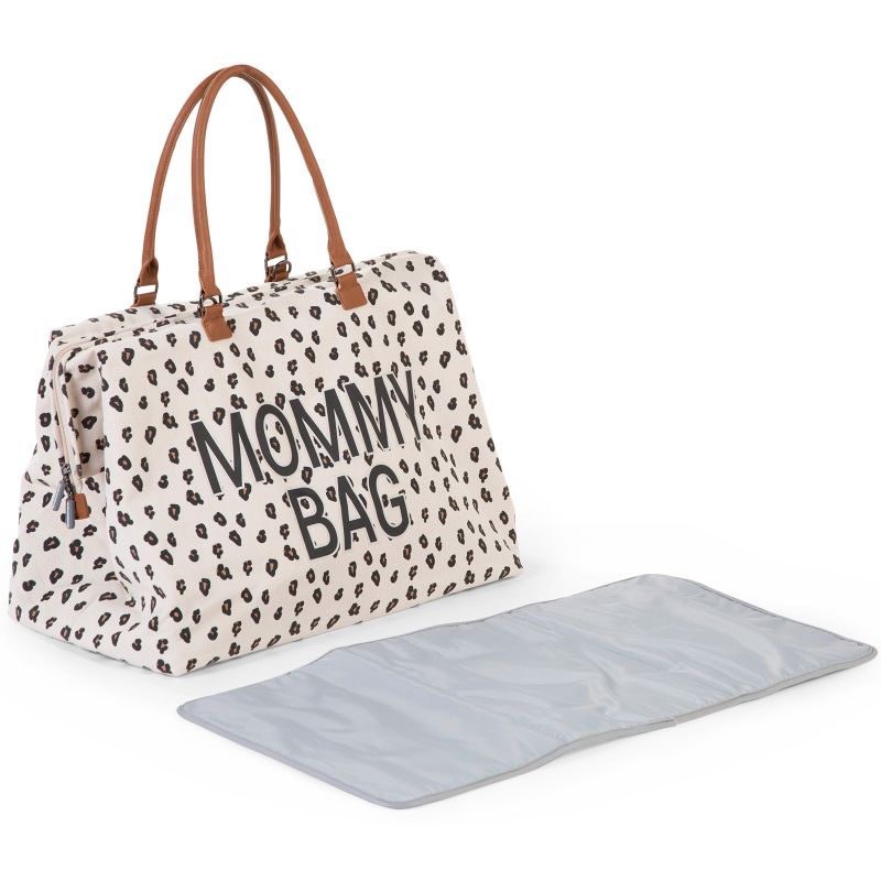 Sac à langer à anses Mommy bag large Canvas leopard Childhome Produit 1 grande taille