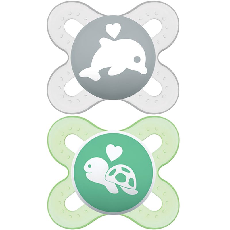Lot de 2 sucettes anatomiques Naissance mixte (0-2 mois) MAM
