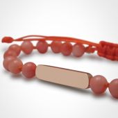 Bracelet Maracas perles (or rose 750° et corail)