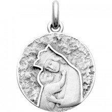 Médaille Maternité Primitive (or blanc 750°)  par Becker