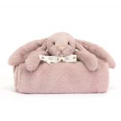 Couverture bébé Bashful Lapin Luxe Rosa (70 cm) - Jellycat