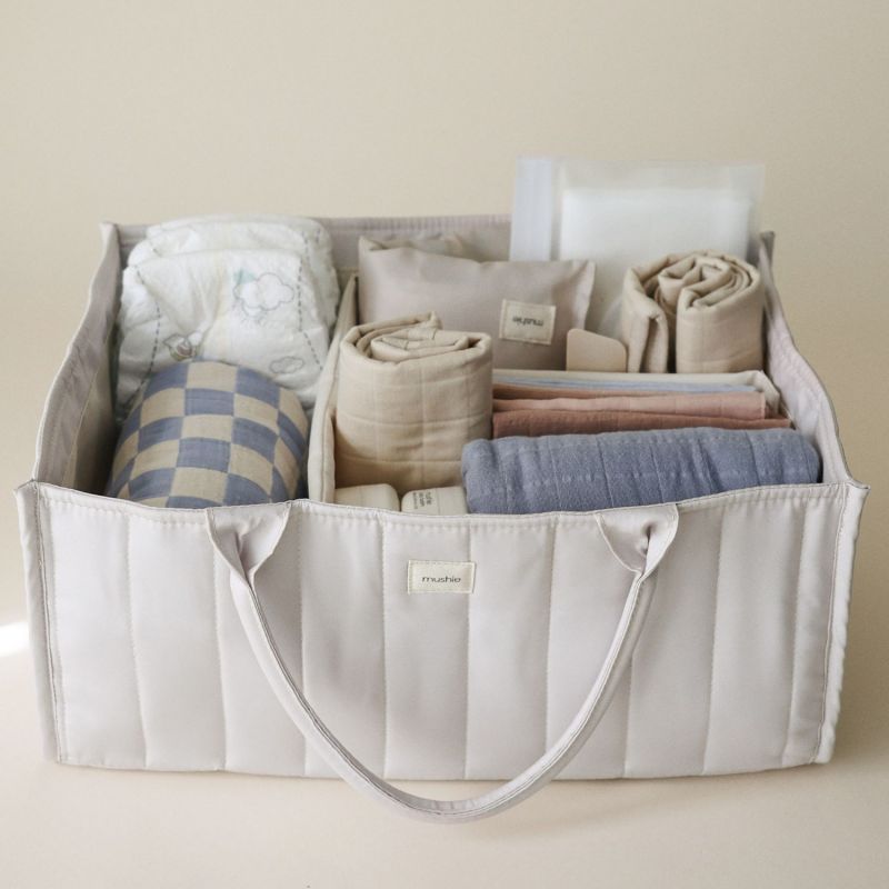 Panier à couches Ivory Mushie Ambiance 2