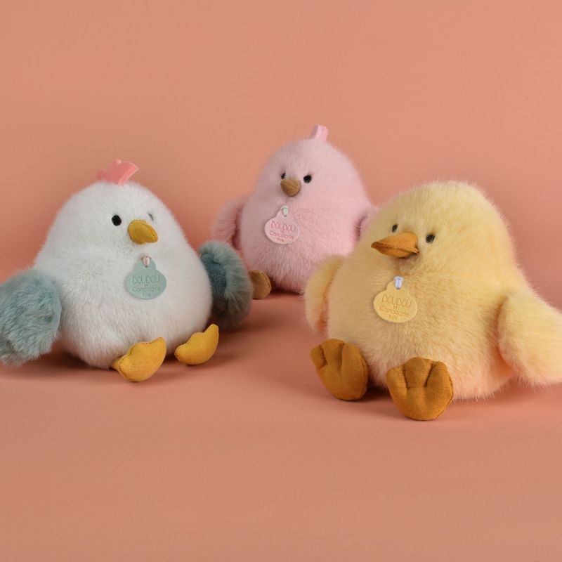 Peluche poussin Piou amande (15 cm) Doudou et Compagnie Ambiance 7