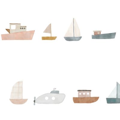 Sticker frise murale Bateaux - Reconditionné