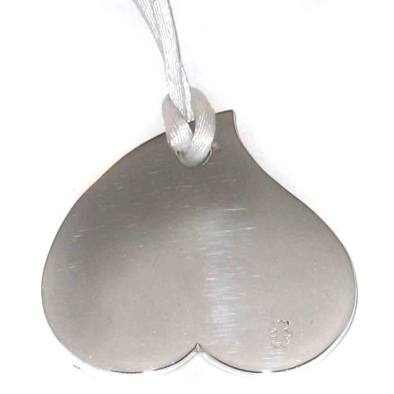 Médaille de berceau Coeur (argent 925°) Loupidou