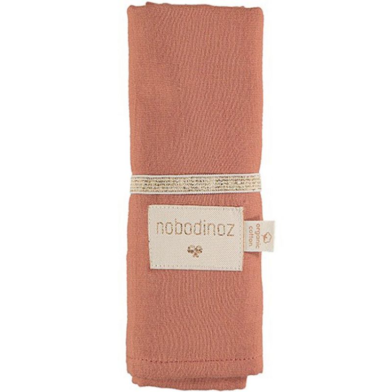 Lange en coton bio Toffee (70 x 70 cm) Nobodinoz