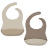 Lot de 2 bavoirs en silicone Natural Shades Jollein Produit 1