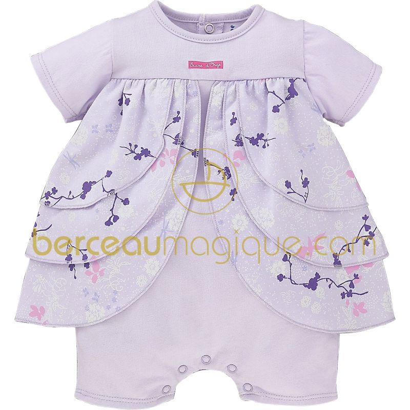 Combinaison courte Bouquet d'été (naissance à 6 mois) Sucre d'orge