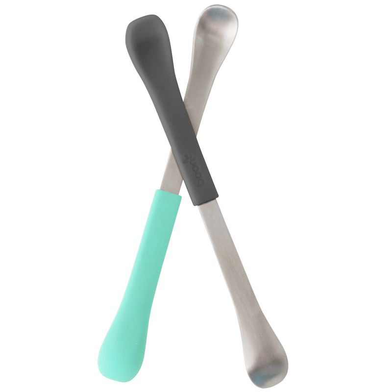 Lot de 2 cuillères 2 en 1 Swap bleu et vert Boon