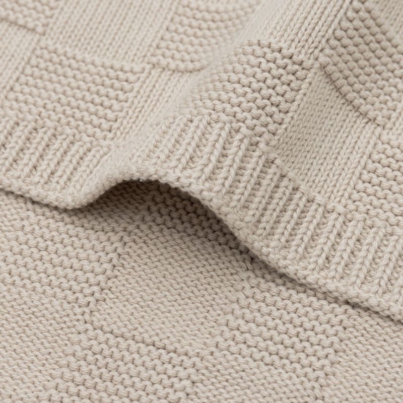 Couverture en tricot Box Knit Warm Sand (100 x 150 cm) Jollein Produit 6