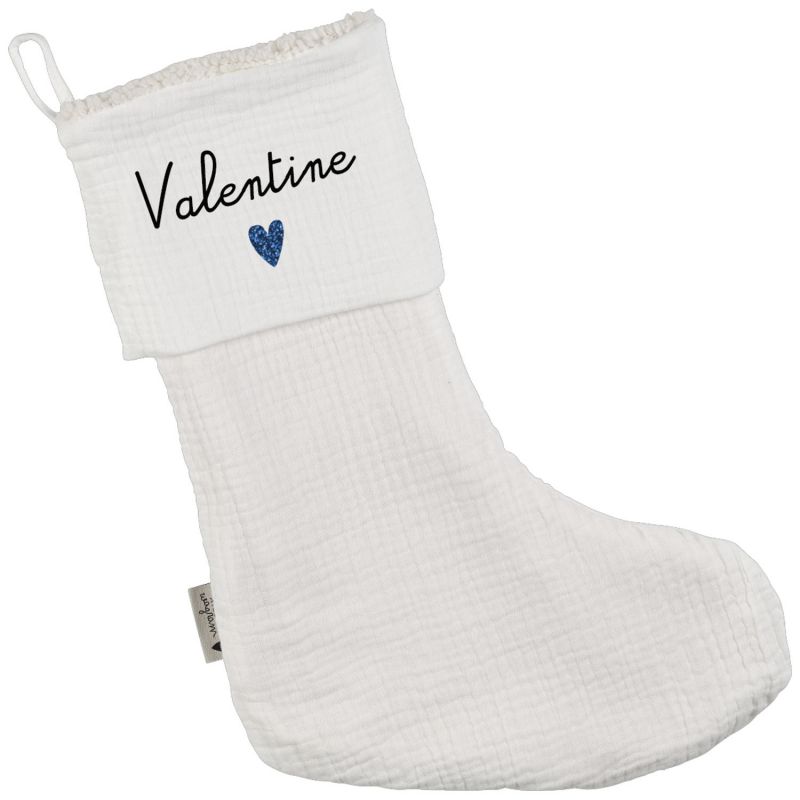 Chaussettes de Noël Gaze Ecru (personnalisable) Atelier Wagram Produit 4
