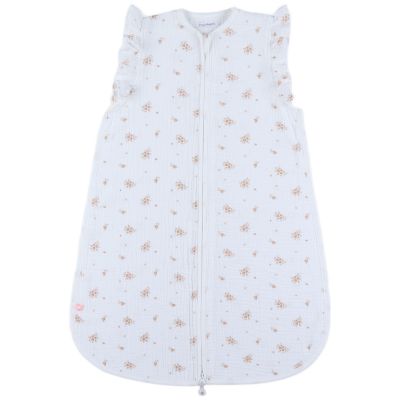 Gigoteuse légère en mousseline bio Fleurs d'Antan (70 cm)