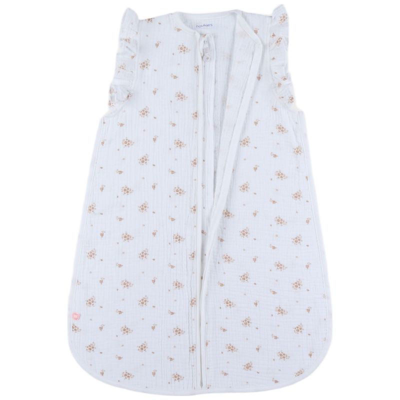 Gigoteuse légère en mousseline bio Fleurs d'Antan (70 cm) Noukie's Produit 4
