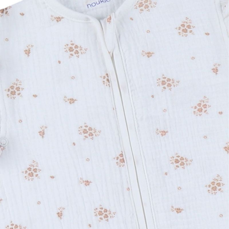 Gigoteuse légère en mousseline bio Fleurs d'Antan (70 cm) Noukie's Produit 5